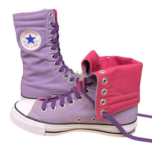 Converse 2005 XHI Calf Extra High Rare Vintage Purple Pink Canvas Sneaker 7